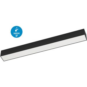 EGLO Plafoniera Grande Esterno Moderna Salitta Alluminio Nero Policarbonato Bianco Led EGLO Plafoniera Grande Esterno Moderna Salitta Alluminio Nero Policarbonato Bianco Led
