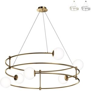 MAYTONI - Balance Lampadario A Sospensione In Vetro Soffiato 6 Luci Struttura In Metallo MAYTONI - Balance Lampadario A Sospensione In Vetro Soffiato 6 Luci Struttura In Metallo