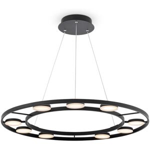 MAYTONI Fad Plafoniera A Sospensione A Led Nera Moderna Fad Integrata MAYTONI Fad Plafoniera A Sospensione A Led Nera Moderna Fad Integrata