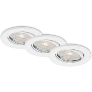 BRILO Set di 3 Faretti Incassati - Illuminazione per casa o ufficio BRILO Set di 3 Faretti Incassati - Illuminazione per casa o ufficio