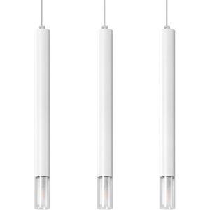LEDBOX Sollux Lighting Wezyr Plafoniera A Sospensione Bar, Bianca, 3x G9 LEDBOX Sollux Lighting Wezyr Plafoniera A Sospensione Bar, Bianca, 3x G9