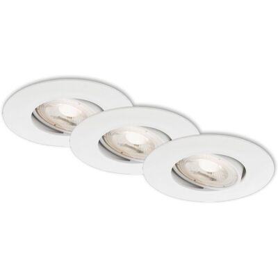 BRILONER Luce LED incasso ultra-sottile - 9cm - 5W - Bianco BRILONER Luce LED incasso ultra-sottile - 9cm - 5W - Bianco