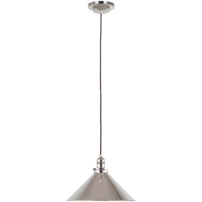 Lampadario a Sospensione Singolo Elstead Provence - Nickel Lucido Lampadario a Sospensione Singolo Elstead Provence - Nickel Lucido