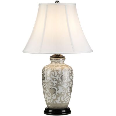 Lampada da tavolo Silverthistle 1 luce - Bianco, Argento - Lampada da tavolo Lampada da tavolo Silverthistle 1 luce - Bianco, Argento - Lampada da tavolo