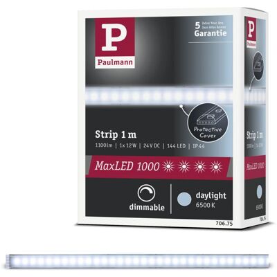 Paulmann Maxled 1000 70675 Espansione Striscia Led Con Spina 24 V 1 M Bianco Luce Del Giorno 1 Pz. - Paulmann Maxled 1000 70675 Espansione Striscia Led Con Spina 24 V 1 M Bianco Luce Del Giorno 1 Pz. -