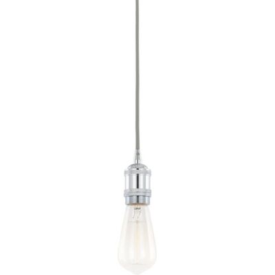 Italux Classo - Lampada Pendente in Alluminio Cromato - E27, 1 Luce Italux Classo - Lampada Pendente in Alluminio Cromato - E27, 1 Luce