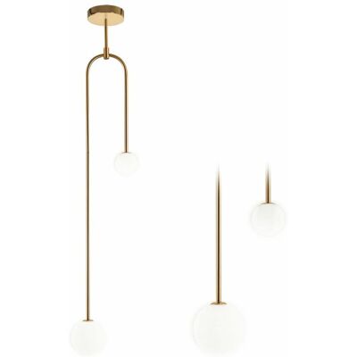 Lampada a sospensione Toolight Oro - G9, 2 Punti, 135cm - Lampada a sospensione Lampada a sospensione Toolight Oro - G9, 2 Punti, 135cm - Lampada a sospensione