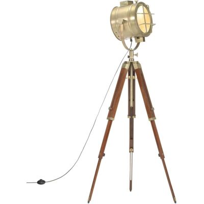 VIDAXL Lampada Da Terra A Treppiede Legno Massello Di Mango 165 Cm - VIDAXL Lampada Da Terra A Treppiede Legno Massello Di Mango 165 Cm -
