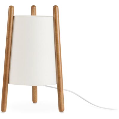 LEDS-C4 Lampada Da Tavolo Treppiede Leds C4 Woody In Legno Di Quercia, Beige E27 LEDS-C4 Lampada Da Tavolo Treppiede Leds C4 Woody In Legno Di Quercia, Beige E27