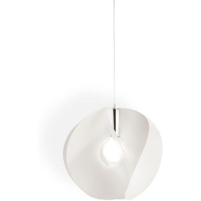 LINEA ZERO - Sospensione Moderna A 1 Luce Atom In Polilux Bianco D45 Made In Italy LINEA ZERO - Sospensione Moderna A 1 Luce Atom In Polilux Bianco D45 Made In Italy