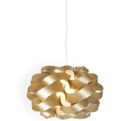 LINEA ZERO - Sospensione Moderna 3 Luci Cloud D75 In Polilux Oro Made In Italy LINEA ZERO - Sospensione Moderna 3 Luci Cloud D75 In Polilux Oro Made In Italy