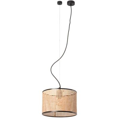 FARO BARCELONA Mambo Lampada Sospensione Nera/ratán Ø320 FARO BARCELONA Mambo Lampada Sospensione Nera/ratán Ø320