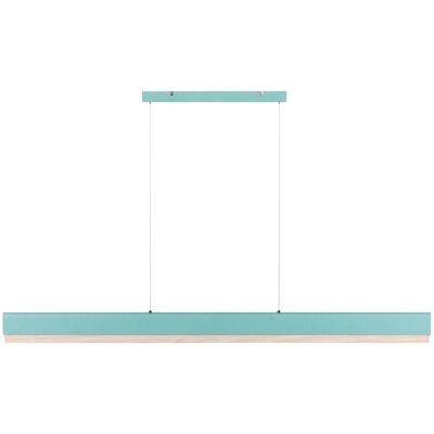 BELIANI Lampada A Sospensione Lineare In Metallo A Led Paralume Verde Menta Mara BELIANI Lampada A Sospensione Lineare In Metallo A Led Paralume Verde Menta Mara