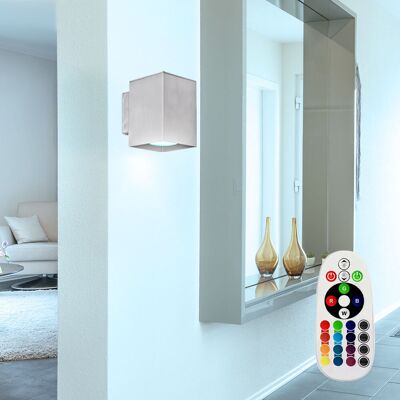 ETC-SHOP Lampada Da Parete A Led Rgb Dimmerabile Con Telecomando Lampada Per Scale Lampada Per Corridoio Lampada Per Soggiorno Lampada Da Parete, Alluminio, Downlight, 3w 200lm Bianco Caldo, Lxh 7,5 X 10,6 Cm ETC-SHOP Lampada Da Parete A Led Rgb Dimmerabile Con Telecomando Lampada Per Scale Lampada Per Corridoio Lampada Per Soggiorno Lampada Da Parete, Alluminio, Downlight, 3w 200lm Bianco Caldo, Lxh 7,5 X 10,6 Cm
