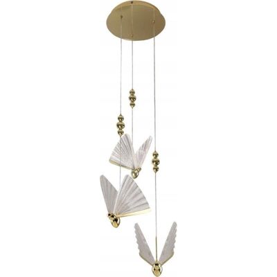 LIGHT PRESTIGE Lampada A Sospensione Led Oro Farfalle Glamour Mariposa LIGHT PRESTIGE Lampada A Sospensione Led Oro Farfalle Glamour Mariposa