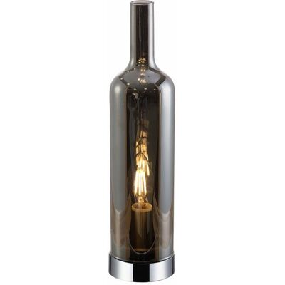 Reality Lampada Da Tavolo Bottle Fumé Grigia 1xe14 40w Reality Lampada Da Tavolo Bottle Fumé Grigia 1xe14 40w