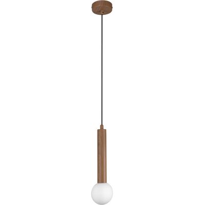 ITALUX Lampada A Sospensione Moderna Legno Chiaro Bianca G9 ITALUX Lampada A Sospensione Moderna Legno Chiaro Bianca G9