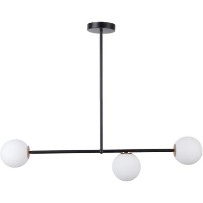 Lampada a Soffitto Moderna Sigma Gama - 3 Luci Nera Lampada a Soffitto Moderna Sigma Gama - 3 Luci Nera