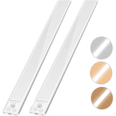 YM INTERNET Confezione Da 2 Luci Sottopensile Magnetiche, 3 Temperature Di Colore E Intensità Luminosa Regolabile, Ricaricabili Con Sensore Di Movimento, 40 Cm YM INTERNET Confezione Da 2 Luci Sottopensile Magnetiche, 3 Temperature Di Colore E Intensità Luminosa Regolabile, Ricaricabili Con Sensore Di Movimento, 40 Cm