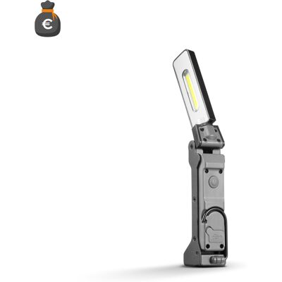 ALCAPOWER Lampada Da Lavoro Led Ricaricabile, Corpo In Alluminio, Testa Girevole 180°, 125lm, Base Magnetica E Gancio Integrato Per Uso Professionale ALCAPOWER Lampada Da Lavoro Led Ricaricabile, Corpo In Alluminio, Testa Girevole 180°, 125lm, Base Magnetica E Gancio Integrato Per Uso Professionale