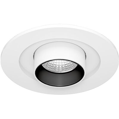 BENEITO FAURE Mini Oxo R Faretto Led Da Incasso 6w 42º Cct Switch 2700k/3200k/4000k Bianco Opaco - Faretto Orientabile A Scomparsa - Beneito & Faure BENEITO FAURE Mini Oxo R Faretto Led Da Incasso 6w 42º Cct Switch 2700k/3200k/4000k Bianco Opaco - Faretto Orientabile A Scomparsa - Beneito & Faure