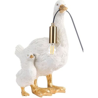 BELIANI Lampada Da Tavolo A Tema Animale Luce Da Comodino A Forma Di Anatra Lampada Da Lettura Per La Camera Da Letto Bianco Daffy BELIANI Lampada Da Tavolo A Tema Animale Luce Da Comodino A Forma Di Anatra Lampada Da Lettura Per La Camera Da Letto Bianco Daffy