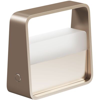 BENEITO FAURE Lampada Da Tavolo Portatile Bag 2w 180º Dimmable Led 3000k Champagne, Batteria 3,5h Autonomia, Design Elegante Ip20 - Beneito & Faure BENEITO FAURE Lampada Da Tavolo Portatile Bag 2w 180º Dimmable Led 3000k Champagne, Batteria 3,5h Autonomia, Design Elegante Ip20 - Beneito & Faure