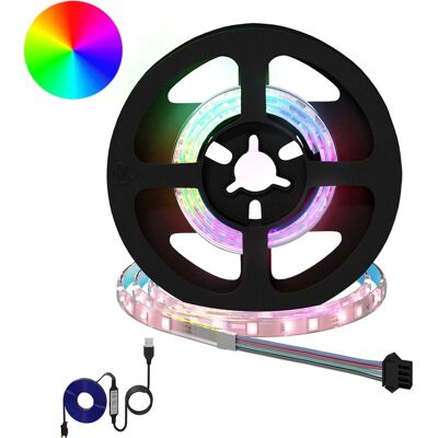 VIDAXL Striscia Led 2 Pz Nero E Trasparente Rame E Plastica VIDAXL Striscia Led 2 Pz Nero E Trasparente Rame E Plastica