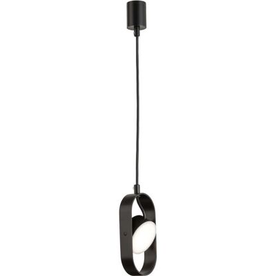 SHILO Lampada Sospensione Nera Regolabile Led 6w 3000k SHILO Lampada Sospensione Nera Regolabile Led 6w 3000k
