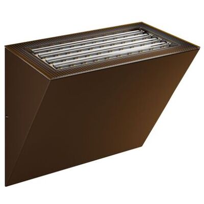 BENEITO FAURE Applique Led Da Parete Mini Comet 40x90mm Corten, 10/20w Switch 2700k/3200k/4000k, Dimmerabile Triac Ip65 - Beneito & Faure BENEITO FAURE Applique Led Da Parete Mini Comet 40x90mm Corten, 10/20w Switch 2700k/3200k/4000k, Dimmerabile Triac Ip65 - Beneito & Faure