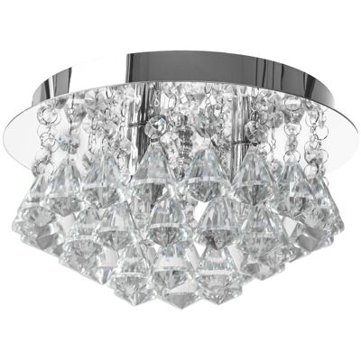 Lampada a Soffitto in Cristallo Cromato Toolight - Luce da Soffitto Lampada a Soffitto in Cristallo Cromato Toolight - Luce da Soffitto