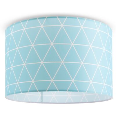 PACO HOME Lampada Plafone Sospensione Salotto Camera Da Letto Scandinava Diamanti E27 Blu (ø38cm), Plafoniera - Bianca - PACO HOME Lampada Plafone Sospensione Salotto Camera Da Letto Scandinava Diamanti E27 Blu (ø38cm), Plafoniera - Bianca -