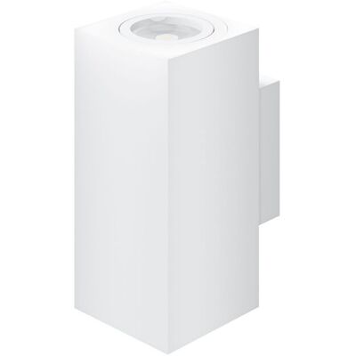 BENEITO FAURE Zio Wall Dual Applique Led Rettangolare A Doppia Emissione Con Attacco Gu10 Per Lampadine Da 50mm, Colore Bianco Opaco - Beneito & Faure BENEITO FAURE Zio Wall Dual Applique Led Rettangolare A Doppia Emissione Con Attacco Gu10 Per Lampadine Da 50mm, Colore Bianco Opaco - Beneito & Faure