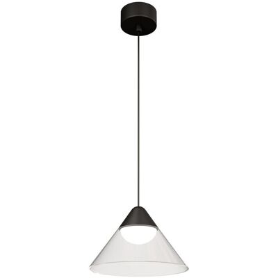 BENEITO FAURE Lampada A Sospensione Led Ark Surface 6w 90º 3000k Nero/trasparente, Design Conico Per Interni - Beneito & Faure - Illuminazione BENEITO FAURE Lampada A Sospensione Led Ark Surface 6w 90º 3000k Nero/trasparente, Design Conico Per Interni - Beneito & Faure - Illuminazione