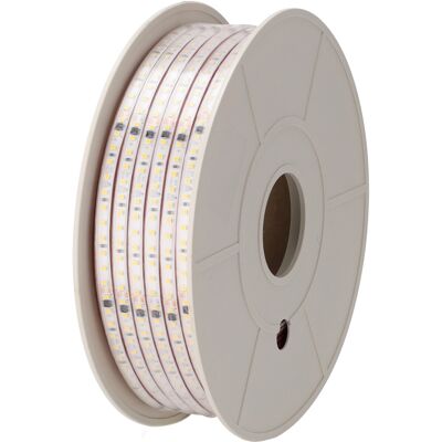 GREENICE Striscia Da 120 Led/m 1500lm/m 6000ºk Smd2835 Diffusore Microprismatico Auto-raddrizzatore 220vac Ip65 X50m 40.000h GREENICE Striscia Da 120 Led/m 1500lm/m 6000ºk Smd2835 Diffusore Microprismatico Auto-raddrizzatore 220vac Ip65 X50m 40.000h