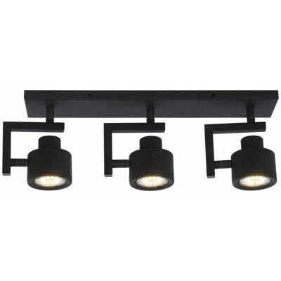 Reality Faretto Soffitto 3 Luci Nero Orientabile Alenis 2 Gu10 Reality Faretto Soffitto 3 Luci Nero Orientabile Alenis 2 Gu10