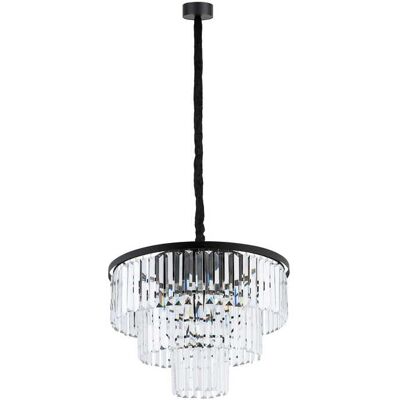 OEM Nowodvorski Cristal 7616 Lampadario 9 Luci Nero Cristallo OEM Nowodvorski Cristal 7616 Lampadario 9 Luci Nero Cristallo