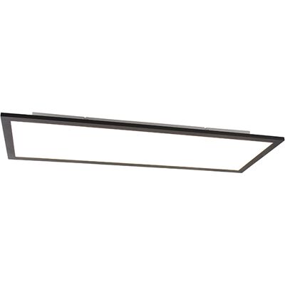 Lampada da Soffitto LED Nera Moderna QAZQA 80cm Lampada da Soffitto LED Nera Moderna QAZQA 80cm