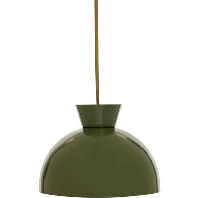 ATMOSPHERA Lampada A Sospensione Lito Rotonda, Diametro 22 Cm, Verde Kaki - Créateur D'Intérieur ATMOSPHERA Lampada A Sospensione Lito Rotonda, Diametro 22 Cm, Verde Kaki - Créateur D'Intérieur