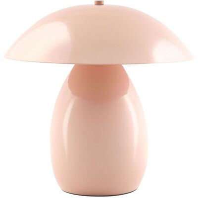 BELIANI Lampada Da Tavolo Moderna Con Paralume In Ferr30 Cm, A Forma Di Fungo Rosa Pastello Sigi BELIANI Lampada Da Tavolo Moderna Con Paralume In Ferr30 Cm, A Forma Di Fungo Rosa Pastello Sigi