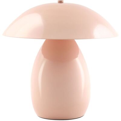 BELIANI Lampada Da Tavolo Moderna Con Paralume In Ferr30 Cm, A Forma Di Fungo Rosa Pastello Sigi BELIANI Lampada Da Tavolo Moderna Con Paralume In Ferr30 Cm, A Forma Di Fungo Rosa Pastello Sigi