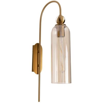 MAXLIGHT Applique Vintage Campanila Ottone/vetro Ambra E27 MAXLIGHT Applique Vintage Campanila Ottone/vetro Ambra E27