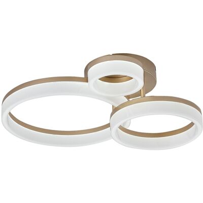 RABALUX Plafoniera Led Moderna Oro Anelli Cct 24w Amilia RABALUX Plafoniera Led Moderna Oro Anelli Cct 24w Amilia