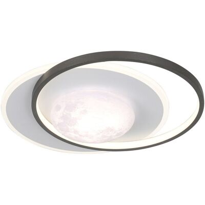 ITALUX Plafoniera Moderna Luna Nero/bianco Led 40w Desulo ITALUX Plafoniera Moderna Luna Nero/bianco Led 40w Desulo