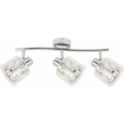 Reality Plafoniera Glamour Cromata A Barra Elmo 3xe14 Reality Plafoniera Glamour Cromata A Barra Elmo 3xe14