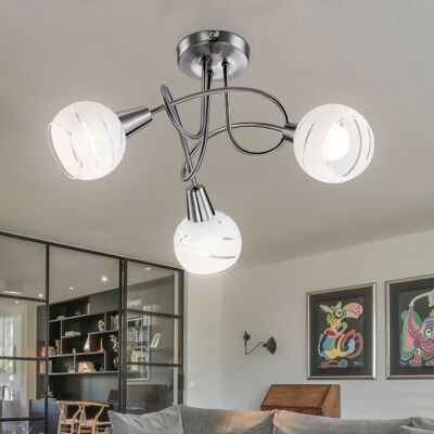 ETC-SHOP - Plafoniera rotonda LED - Argento - Plafoniera a soffitto ETC-SHOP - Plafoniera rotonda LED - Argento - Plafoniera a soffitto