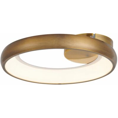 Reality Plafoniera Led Thea Anello Oro Scuro 30cm 20w Reality Plafoniera Led Thea Anello Oro Scuro 30cm 20w