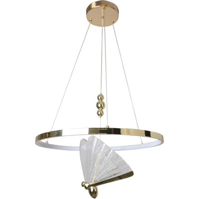 LIGHT PRESTIGE Lampada A Sospensione Marissa Ring Oro Led Cct 33w LIGHT PRESTIGE Lampada A Sospensione Marissa Ring Oro Led Cct 33w