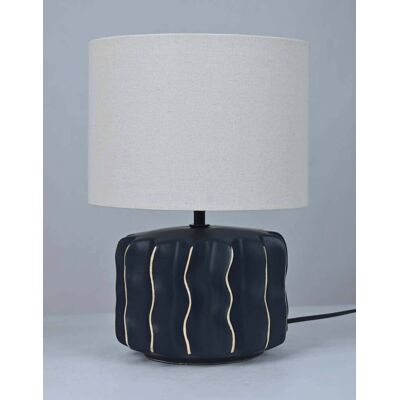 ATMOSPHERA Lampada Malya Cilindrica, Altezza 35 Cm, Nera - Créateur D'Intérieur ATMOSPHERA Lampada Malya Cilindrica, Altezza 35 Cm, Nera - Créateur D'Intérieur