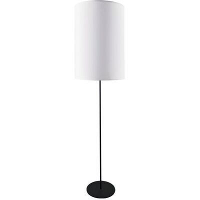 SHILO Lampada Da Terra Lamego Nera Paralume Bianco 170cm E27 SHILO Lampada Da Terra Lamego Nera Paralume Bianco 170cm E27
